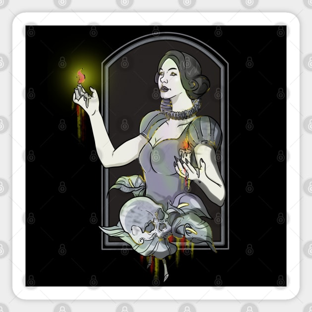 Spell Casting Witch Sticker by Trendy Black Sheep